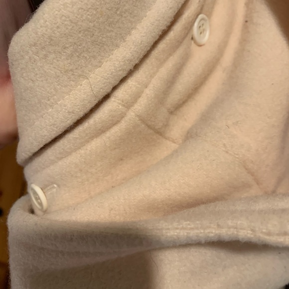 Talbots 100 % wool cream duffle coat size 16 - Picture 5 of 13